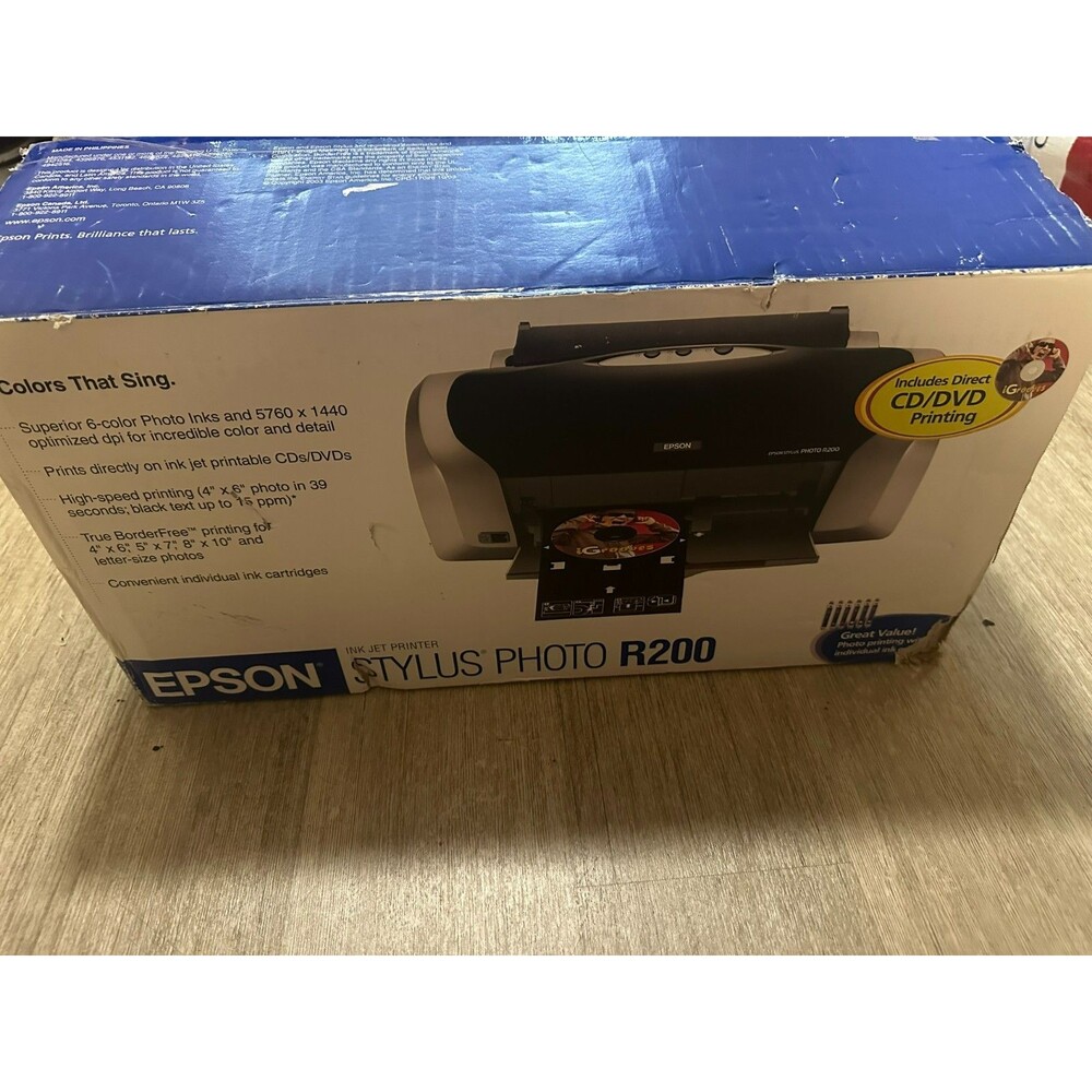 Epson Stylus Photo R200 Inkjet Printer BRAND NEW OPEN BOX
